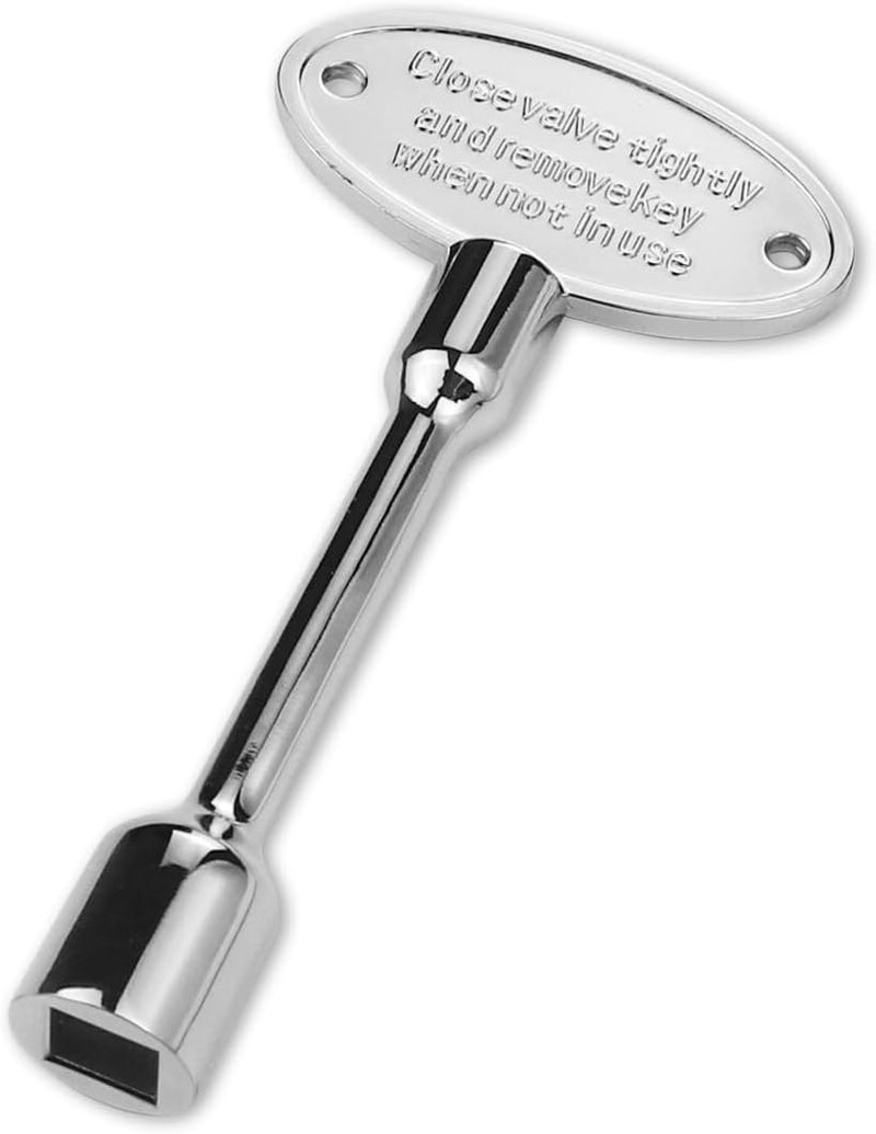 OXDFK 3 Inch Universal Gas Valve Key, Universal Valve Key for Gas Fireplaces, Fits 1/4" and 5/16" Replacement Gas Valve Stems, for Fire Pit and Fireplace, Outdoor Gas Fireplace (Silver) - Image 1
